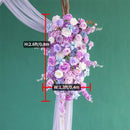 Wedding Party Background Decoration Customized Pink Purple Blue Series Rose Floral