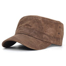 Four Seasons Canvas Cotton Military Caps Men Unique Design Flat Top Hat