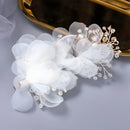 Crystal Flower Hair Clips Hairpin For Women Bride Handmade Bridal Wedding Hair Accessories Jewelry Headpiece
