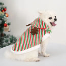 Merry Christmas Pet Clothes Dog Stripped Coat Deer Look Clothing