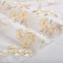 Embroidery White Living Room Balcony Bedroom Embroidered Screen Curtain