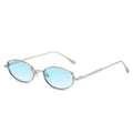 Vintage Oval Metal Sunglasses Shades Gradient Shades UV400 Punk Sun Glasses