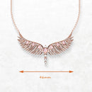 Jewelry Set Necklace and Braelet Rose Gold Phoenix Wing Fine Jewelry 925 Sterling Silver Trendy Gift For Women