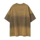 Vintage Hole Ripped Patchwork Couple T-Shirt Hip Hop Streetwear T Shirt Loose Men Women Cotton Tops Tees