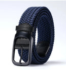 Nylon Pin Buckle Elastic Braided Belt Universal Casual Student Belt Versatile Jeans Accessories