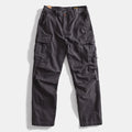Pants Classic Straight Fit Relaxed Cargo Trousers for Men Multi-Pocket Outdoor Casual
