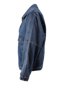 Blue denim jacket on a white background, Obroi