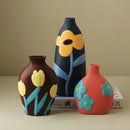painted ceramic vase living room flower arrangement ornaments creative home accessories