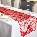 Valentine's Day Love Lace Table Flag Placemat Set Wedding Bottle Festive Tablecloth Home Decoration