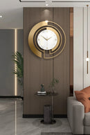 Nordic Light Luxury Metal Wall Clock Fashion Design Large Home Decoration Pendant Wall Hanging Clock
