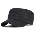 Four Seasons Canvas Cotton Military Caps Men Unique Design Flat Top Hat