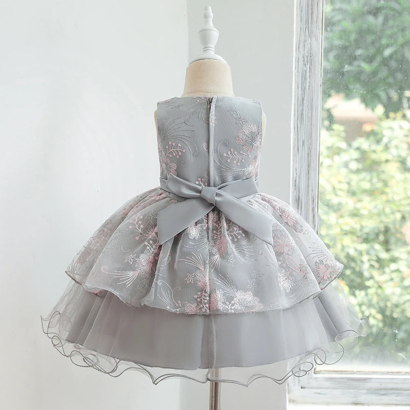 Children Dresses Baby Skirt Lace Girl Wedding Party Performance Birthday