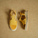 Genuine Leather Sandals Women Shoes Wedges Heels Summer Sandals Casual Shoes Ladies