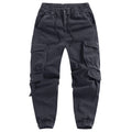 Black cargo pants on a white background, Obroi