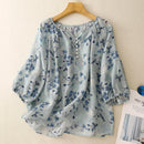 Floral Shirts Blouses For Women Casual Loose Top Summer