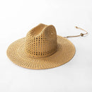 Summer Hand Woven Hollow Paper Grass Sun Hat Rope Grass Hat Outdoor Beach