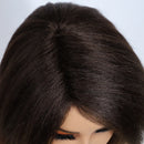 10 Inch Straight Bob Wig Glueless Human Hair Kinky Straight Short Bob Ready to Wear Natural Color