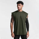 Men Breathable Exercise Tank Top Sports Casual Sleeveless T-shirts Gym Clothing