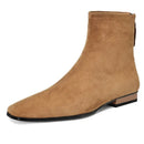Ankle Boots Square Toe Ankle Boots Solid Color Autumn Winter Ladies Booties Shoes
