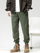 Men's Cargo Pants Joggers Letter Embroidery Streetwear Work Pant Man Casual Cotton Loose Trousers