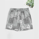 Bandana Beach Short for Men Summer Swim Trunks Loose Casual Streetwear Hawaiian Short Pants