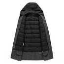 Casual Wool White Duck Down Hooded Inner Liner Can Be Removed on Both Sides of The Coat