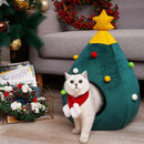 Christmas Cat/Dog Nest Warm Comfortable Plush Teddy Pet Bed Cave Bed