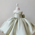 Little Girl Princess Dress Summer Girls' Satin Ball Gown Baby's Birthday Dress