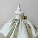 Little Girl Princess Dress Summer Girls' Satin Ball Gown Baby's Birthday Dress