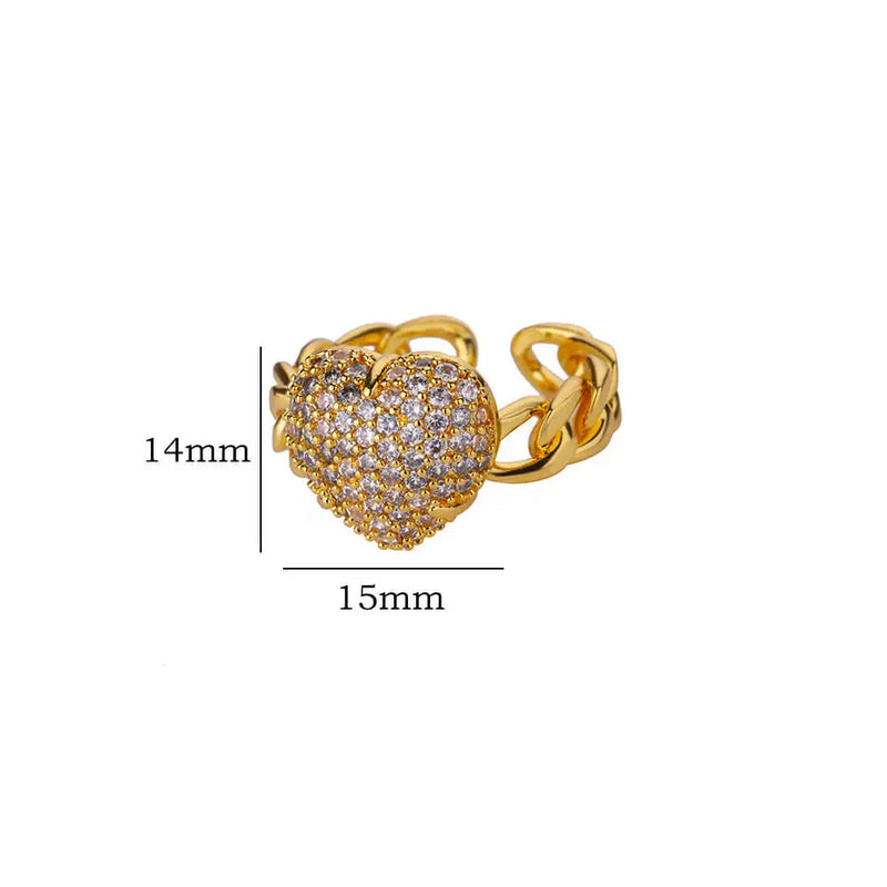 Rings For Women Open Female Ring Wedding Party Finger Jewelry Gift