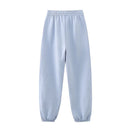 Casual Women Drawstring Elastic High Waist Basic Jogging Pants Autumn Winter Trousers