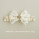 Princess Lace Florwers Bowknot Baby Headbands Elastic Girl Hair Bands Newborn Infant Accessories