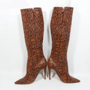 Knee High Women Boots Wide Ankle Strap Plush For Winter Ladies Boots Custom Shaft Length