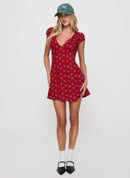 Summer Mini Dress For Women Short Dresses Woman Party Dress Floral Vacation Beach Outfit