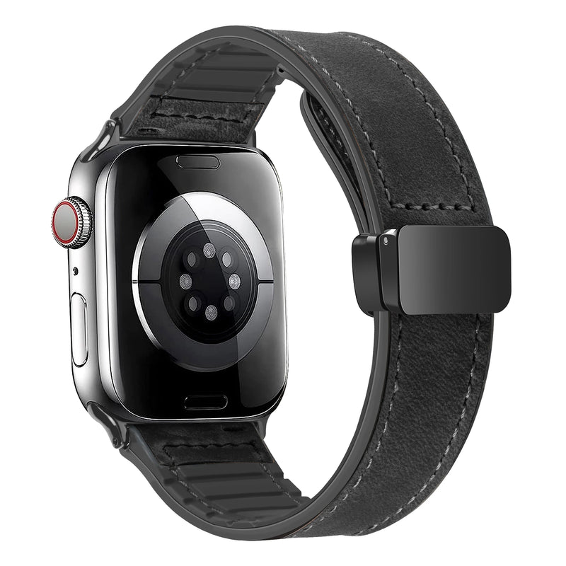 Leather Strap for Apple Watch 10 Ultra 9 Band 46mm 49mm 42mm 44mm 45mm 40/41mm Bracelet men Silicone iWatch