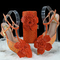 Shoes and Bag Set silver Italian Shoes with Matching Bags Women party
