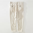 Spring Summer Linen Casual Pants Men Clothing Straight Breathable Oversize Beach Trousers