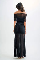 Off Shoulder Ruched Women Dress Apricot Backless Evening Dress Summer Elegant