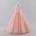 Girls Dresses for Party and Wedding Lace Sleeveless Flower Girl Dresses Summer Children Prom Dresses 3-13 Years