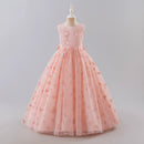 Girls Dresses for Party and Wedding Lace Sleeveless Flower Girl Dresses Summer Children Prom Dresses 3-13 Years
