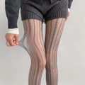 Stockings Women Geometric Striped Pantyhose Rattan Mesh Lace Gothic Cute Seamless Fishnet Legging