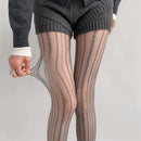 Stockings Women Geometric Striped Pantyhose Rattan Mesh Lace Gothic Cute Seamless Fishnet Legging