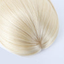 Light blonde hair extension on a white background with color code, Obroi