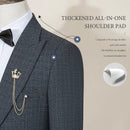 Men blue suit set Slim Fit Male Groom Wedding Blazers Party Dress  Suit Business Office