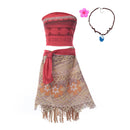 Girls Dress Princess Party Costume One Shoulder Costume Children Carnival Clothing Set