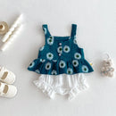 Baby Vest and Shorts Set for Baby Summer Wear Girls Thin Camisole Top fart Pack Two-piece Set