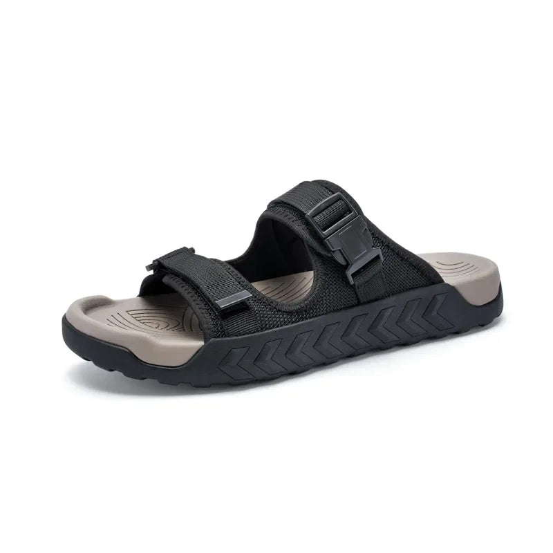 Men Slippers Outdoor Thick Bottom Breathable Slippers Beach Sandals Summer Casual Shoes