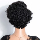 Hair Wigs Long Pixie Cut Curly Bob Side Part Lace Front For Women Remy Hair Wigs