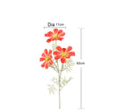 6Pc Hand Feel Gesang Flower Real Touch Artificial Flowers Cosmos for Home Desktop Decoration Bridal Bouquet Wedding Party Floral