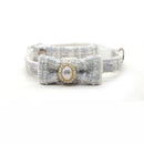 Pearl Bow Pet Collars Adjustable Dog Collar Poodle Pomeranian Terrier Dogs Accessories Safety Buckle Cat Collar